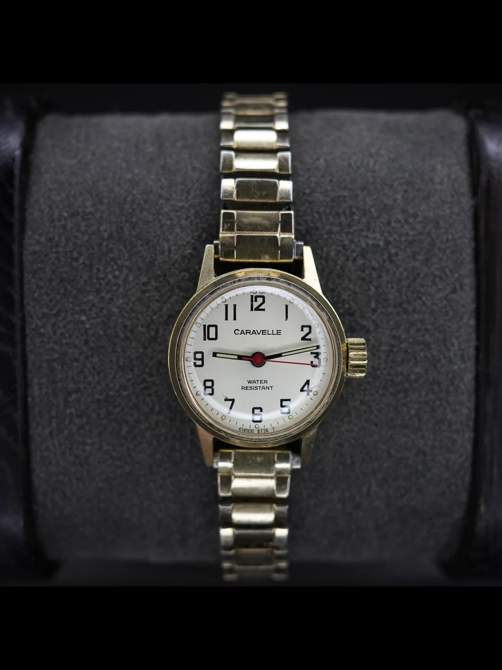 Vintage 1978 Caravelle by Bulova Swiss Water Resistant GoldTone Mechanical Watch